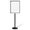 Montour Line Sign Frame Floor Standing 22 x 28 in. V Black Steel FS200-2228-V-BK - alternate 1